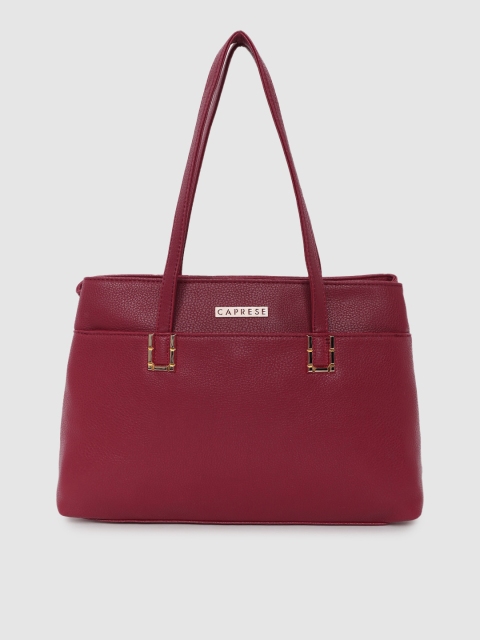 

Caprese Red Solid Shoulder Bag