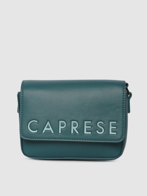 

Caprese Teal Blue Printed Sling Bag