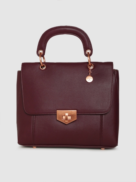 

Caprese Women Maroon Solid Handheld Bag
