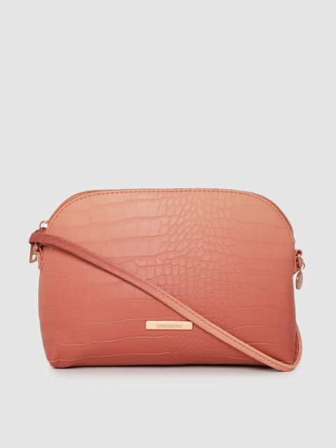 

Caprese Peach-Coloured Textured Sling Bag