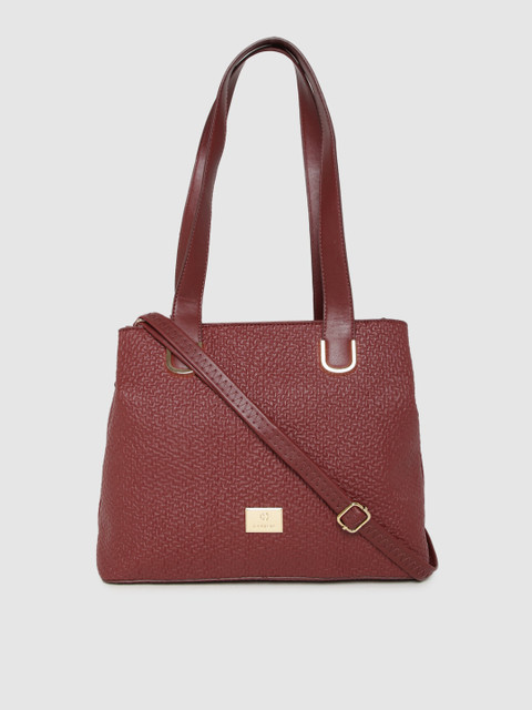 

Caprese Red Textured Shoulder Bag