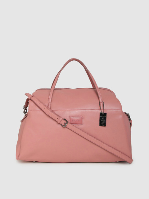 

Caprese Pink Solid Handheld Bag