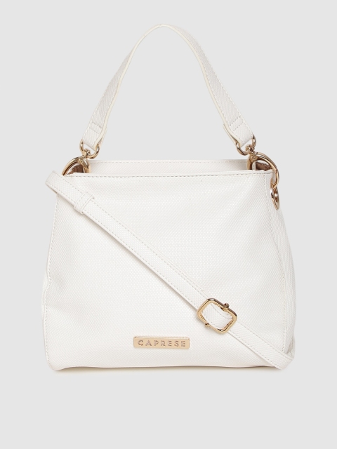 

Caprese Women Off-White Solid Satchel