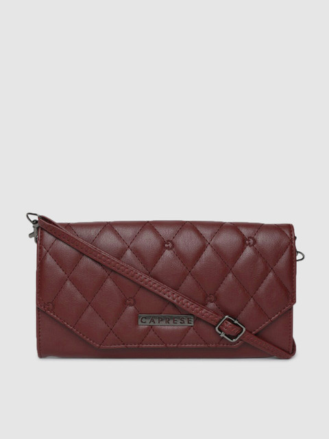 

Caprese Burgundy Quilted Sling Bag