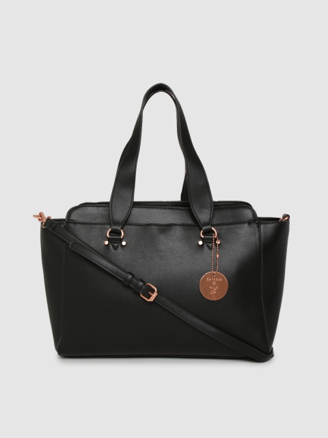 

Caprese Black Solid Shoulder Bag
