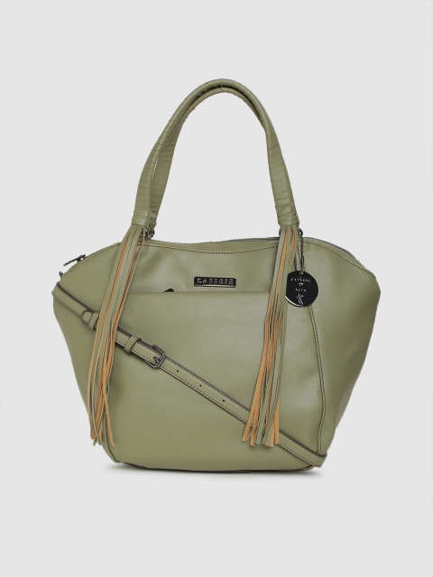 

Caprese Green Solid Shoulder Bag