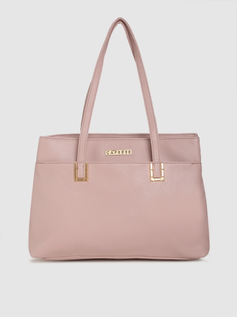 Pink Solid Shoulder Bag