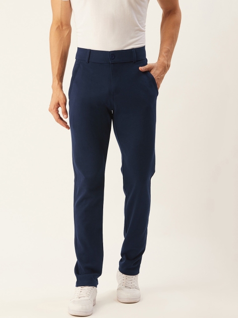 

Sweet Dreams Men Navy Blue Knitted Regular Fit Solid Trousers