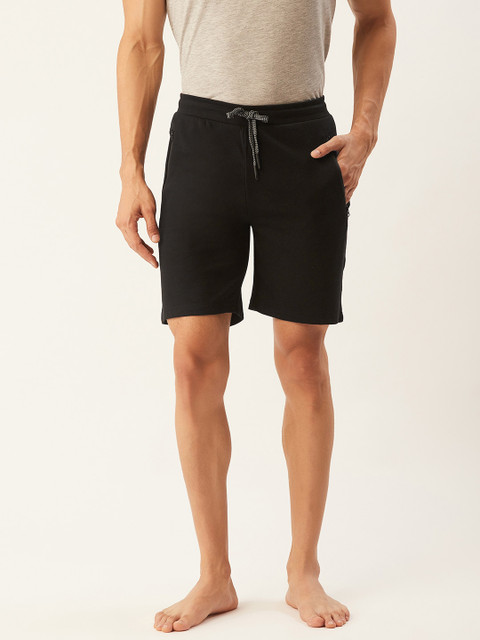 

Sweet Dreams Men Black Solid Lounge Shorts