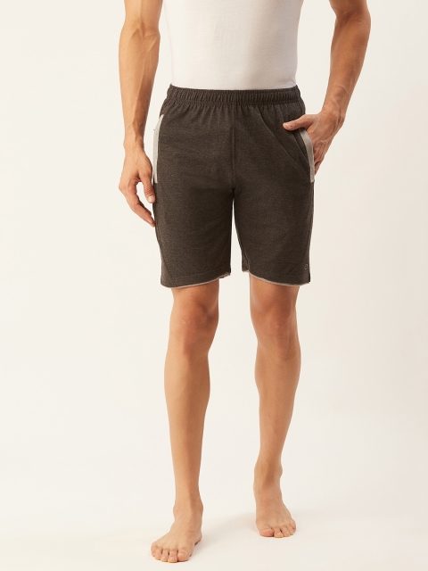 

Sweet Dreams Men Charcoal Grey Solid Lounge Shorts