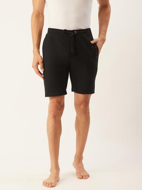 

Sweet Dreams Men Black Solid Lounge Shorts