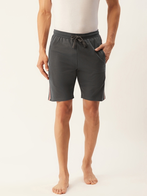 

Sweet Dreams Men Charcoal Grey Solid Lounge Shorts