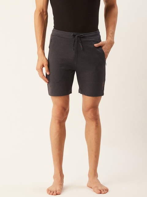 

Sweet Dreams Men Charcoal Grey Solid Lounge Shorts