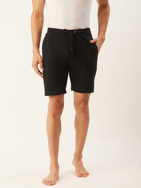 

Sweet Dreams Men Black Solid Lounge Shorts