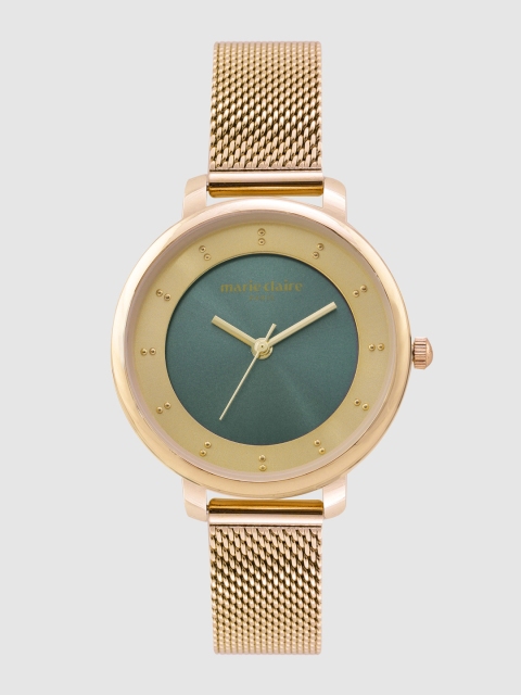 

Marie Claire Women Green & Beige Analogue Watch MC-SS20-005C