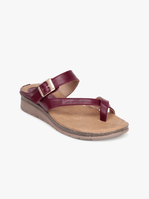 

Bloomtale Women Maroon Solid Comfort Heels