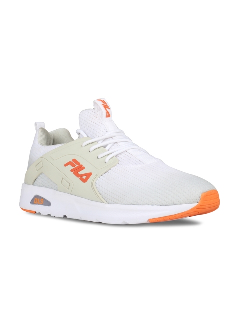 

FILA Men White & Beige Solid Sneakers