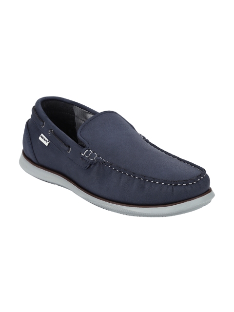 

Red Tape Men Navy Blue Solid Slip-Ons
