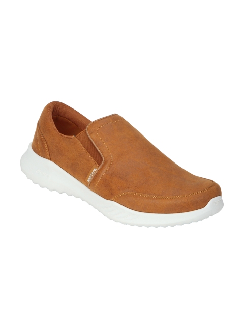 

Red Tape Men Tan Brown Solid Slip-Ons