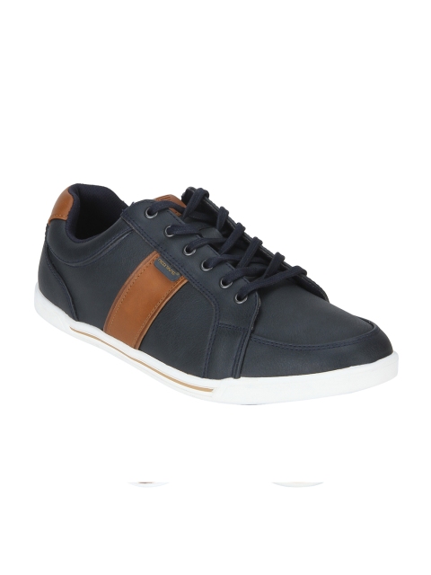 

Red Tape Men Navy Blue & Tab Brown Colourblocked Sneakers