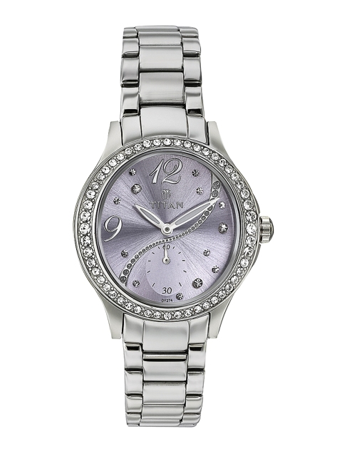 

Titan Women Steel-Toned Dial Watch 95024SM02J