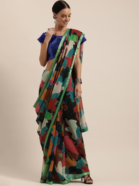 

SHAVYA Multicoloured Printed Pure Georgette Celebrity Saree, Multi