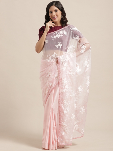 

Saree mall Pink Embroidered Saree