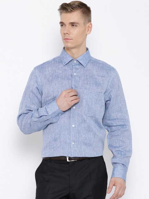 

Arrow Blue Linen Smart Casual Shirt