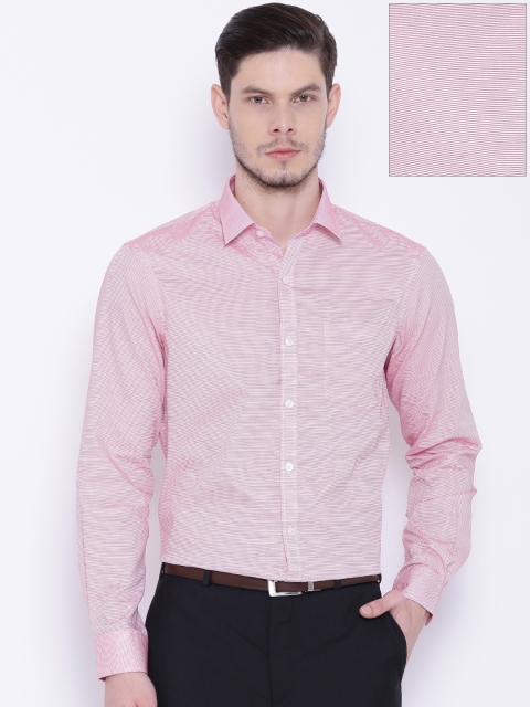 

Arrow Red & White Striped Slim Fit Formal Shirt