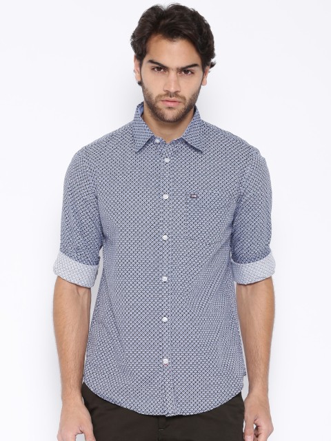 

Arrow Sport Blue Printed Slim Fit Casual Shirt