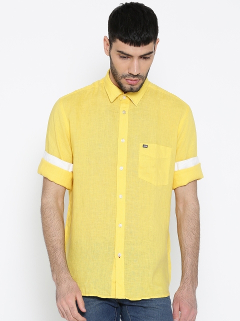 

Arrow Sport Yellow Linen Casual Sustainable Shirt