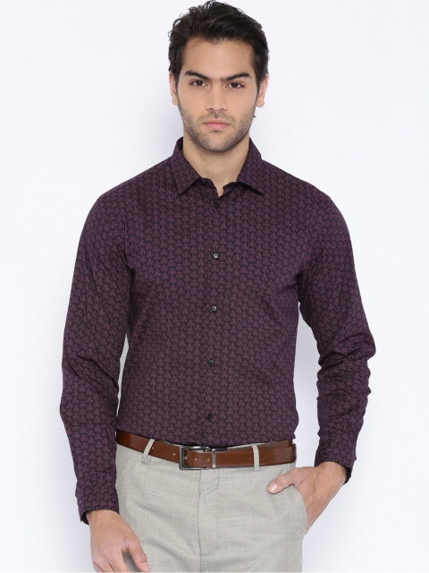 

Arrow New York Black & Pink Printed Snug Fit Smart Casual Shirt