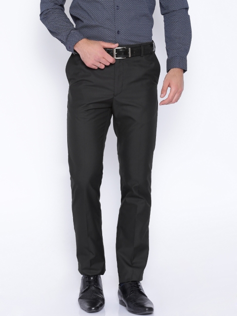 

Arrow Black Tapered Fit Formal Trousers