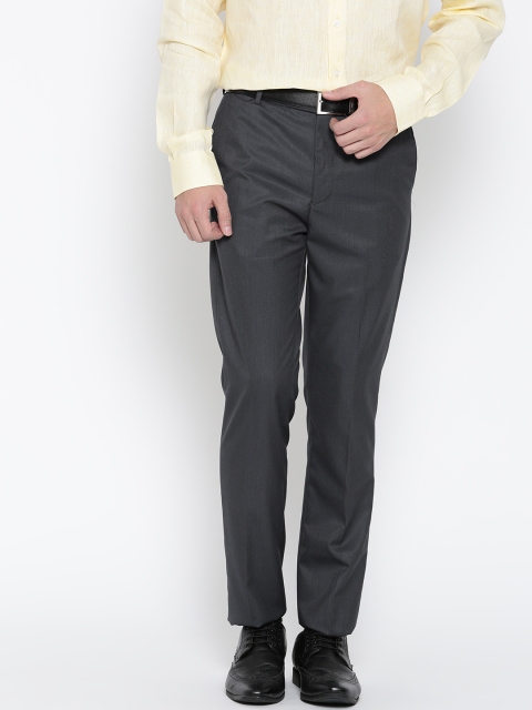 

Arrow Navy Tapered Fit Formal Trousers, Navy blue