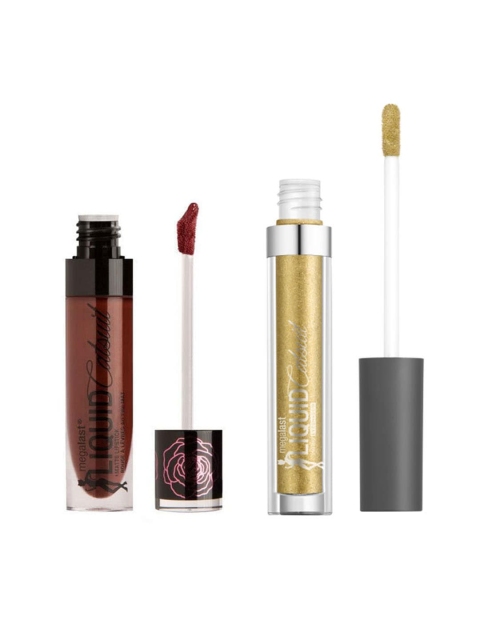 

Wet n Wild Sustainable Set of Liquid Catsuit Lipstick & Eyeshadow, Maroon