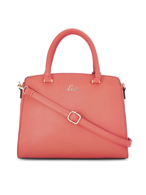 

Lavie Orange Solid Handheld Bag
