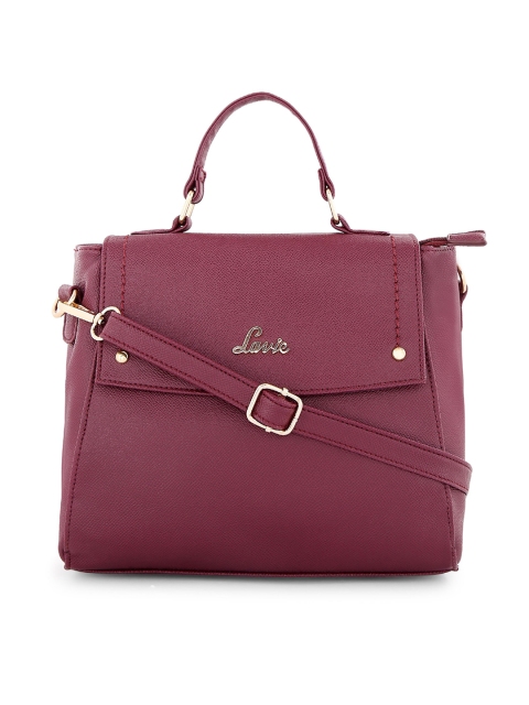 

Lavie Maroon Solid Satchel