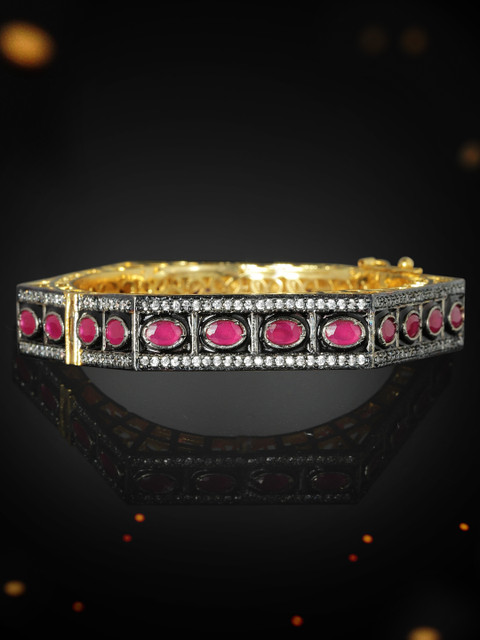 

Rubans Gold-Plated Handcrafted Bangle-Style Bracelet