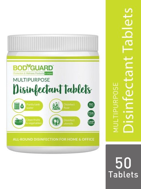 

BOD GUARD Fruits and Vegetables Disinfectant Tablets - 50 Tablets, Green