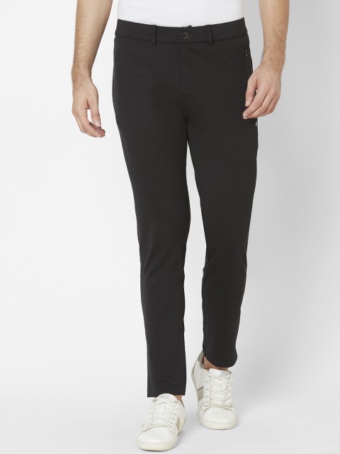

Sweet Dreams Men Black Solid Slim-Fit Track Pants