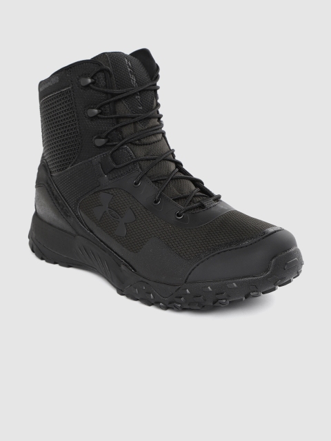 

UNDER ARMOUR Men Black Valsetz RTS 1.5 Textured Mid-Top Trekking Shoes
