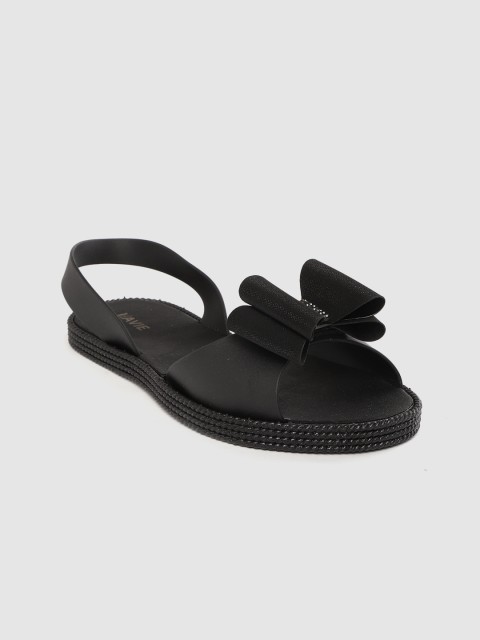 

Lavie Women Black Bow Detail Open Toe Flats