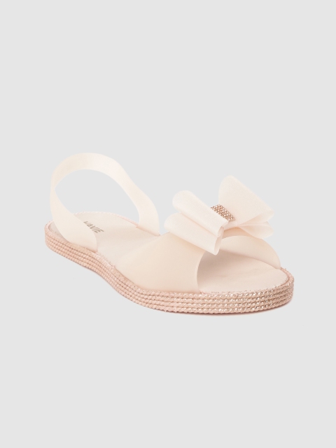 

Lavie Women Light Pink Solid Open Toe Flats