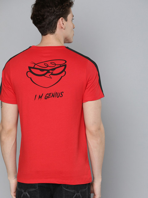 

Dexter by Kook N Keech Men Red Printed Round Neck T-shirt