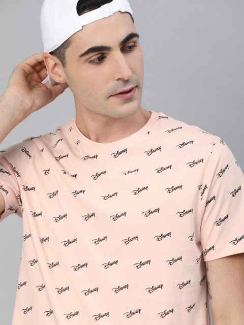

Kook N Keech Disney Men Pink Printed Round Neck T-shirt