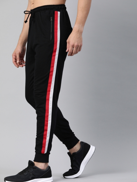 

Kook N Keech Superman Men Black Solid Track Pants with Side Stripes