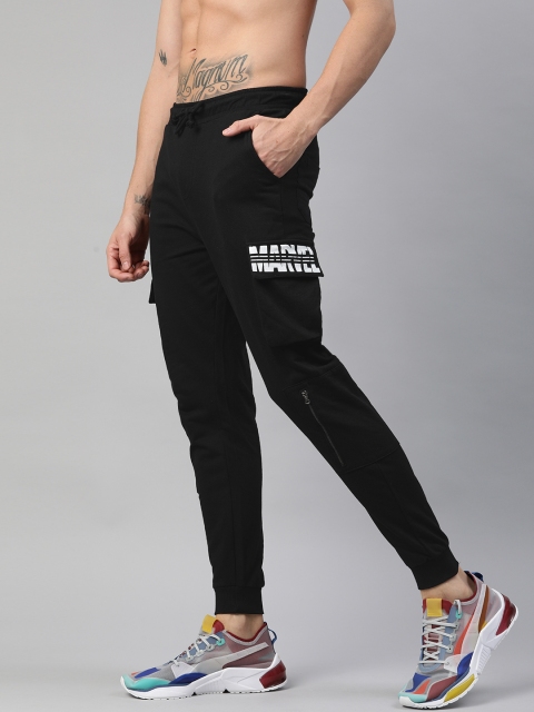 

Kook N Keech Marvel Men Black Solid Joggers with Pocket Detailing