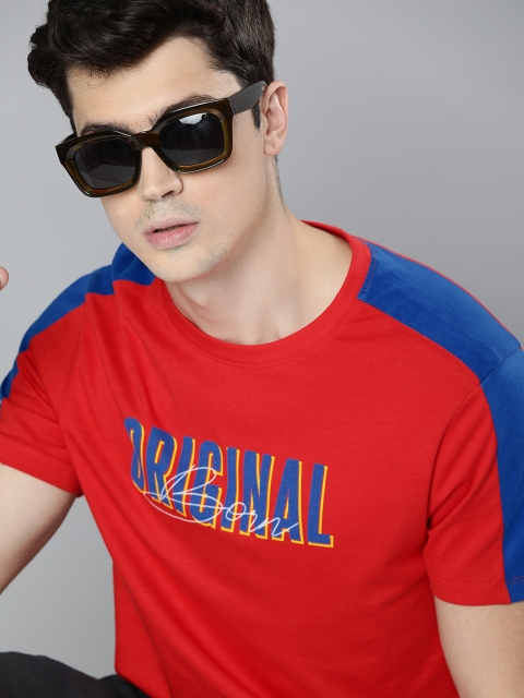 

Kook N Keech Disney Men Red Printed Round Neck T-shirt
