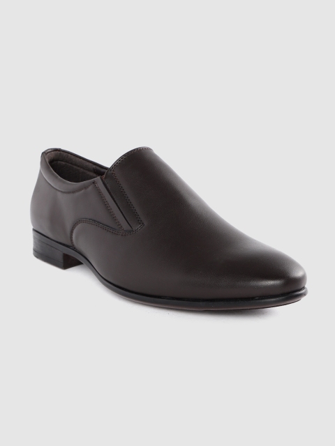 

INVICTUS Men Coffee Brown Solid Formal Slip-Ons