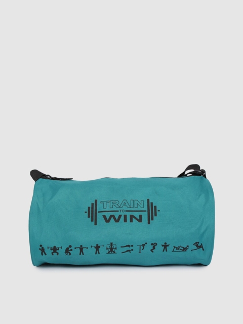 

Azani Unisex Teal Green And Black Printed Essential Water Resistant Duffel Gym Bag